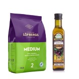 Кофе зерно и оливковое масло